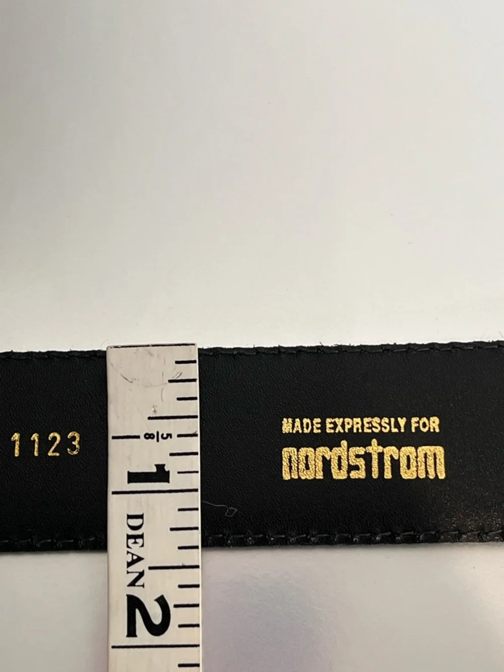 Nordstrom Black Alligator Grain Leather Belt Women’s L 32 Vintage Pristine